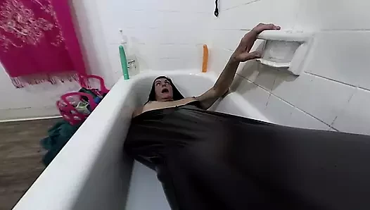 Lizzy yum Nisan 2023 seks köle bdsm öz esaret kısıtlama çanta kedi transeksüel orgazm solo mastürbasyon