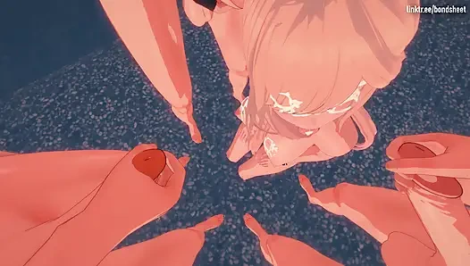 Marin Kitagawa, bir plaj sığınağında üç atıslı