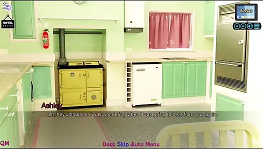 Sunshine Love #22 - Ashley, Johannes'e seksi kıyafetini gösterdi.