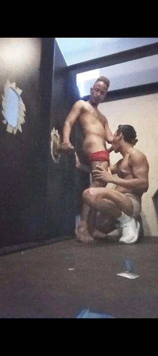 Black and white in glory hole