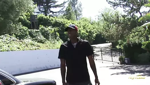 Aldatan siyah eş zevk almak canavar horoz