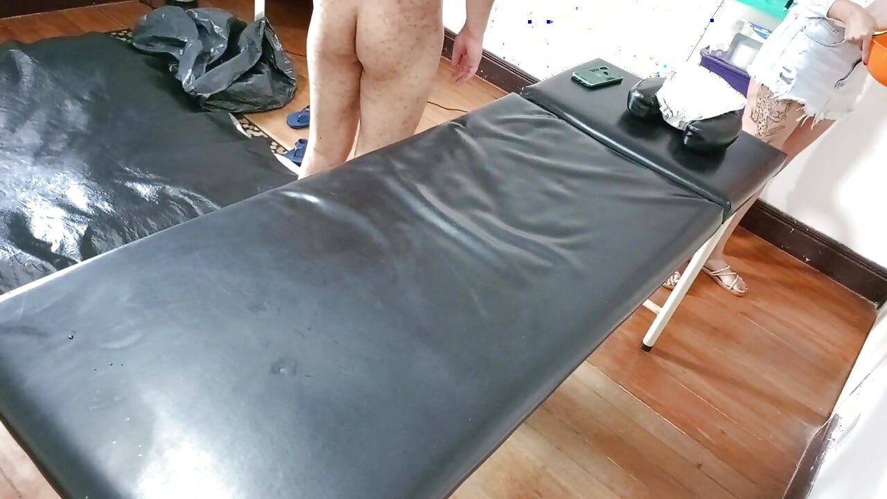 Erkek ağdası, Brezilya tarzı. Yarak ve göt