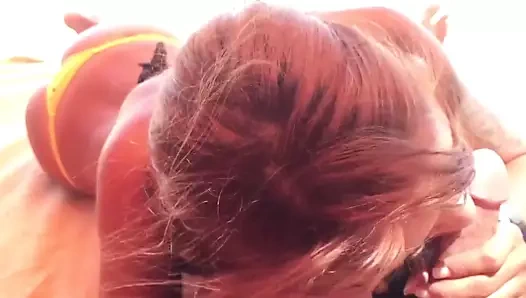 hottie plaj oral seks