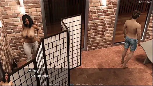 Ateşli evli kadın #44: Johannes izlerken Aaron Emily'nin her yerine boşalıyor