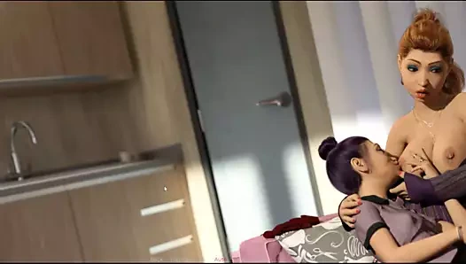 Hayatımın ışığı sevimli lezbiyenler birbirlerini keşfederler