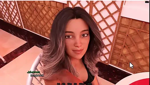 Radiant 6, garson bana göğüslerini gösteriyor