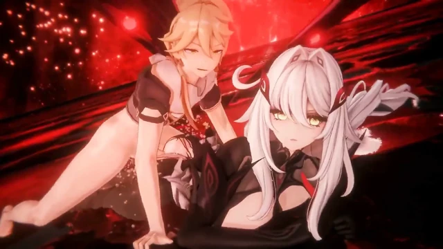 Genshin impact - ronova ve anastasya tutkulu seks - 3d hentai animasyonları