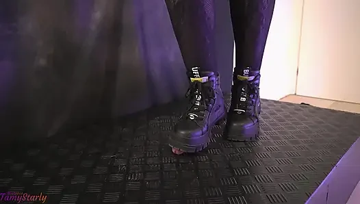Healed Up Cock and Balls Crushed Under my Buffalo Boots