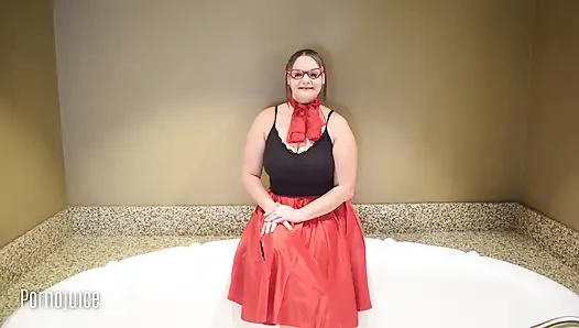 Tonya Sinn'in oynadığı yıllık çoraplı hoptan önce döl yutıyorum