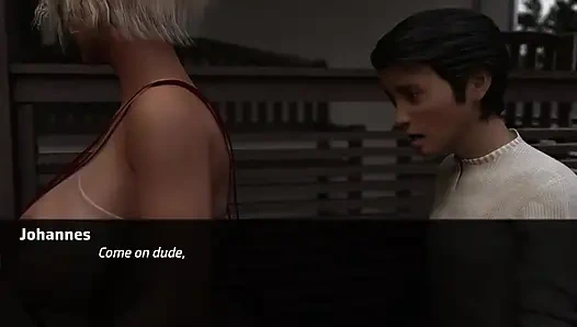 Orta yaşlı seksi kadın deresi #18 - Johannes Hanna'nın göğüslerini görünce sikildi