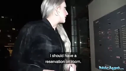 Enjoy night with public agent
