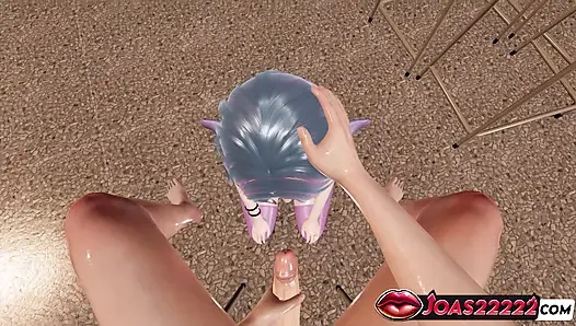 Büyük yarak gırtlağına kadar oturma irrumatio için ıslak stacy star elle muamele hizmeti yüze boşalma ile sonuçlanıyor