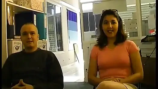 Teddy ve Stephanie ateşli bir oyuncu seçmelerinde.