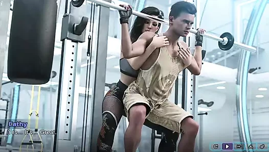 Gelecek nasıl düzeltilir #12 - olga kesinlikle eğitim alıyor... Johannes ve Cathy spor salonunda birbirlerine yardım etti