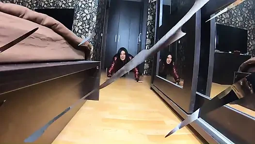 Sakso fetiş delici, kürk manto ve seksi kıyafetler 7