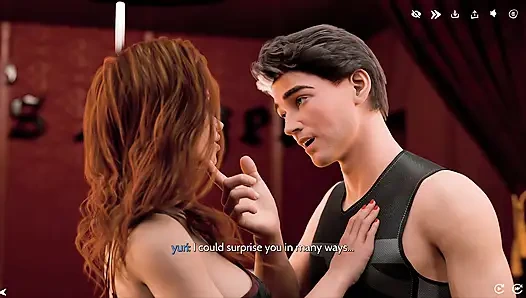 3 boyutlu devilla yoga barında sikiliyor, göğüsler şehvetli bitirmek için spermle kaplı