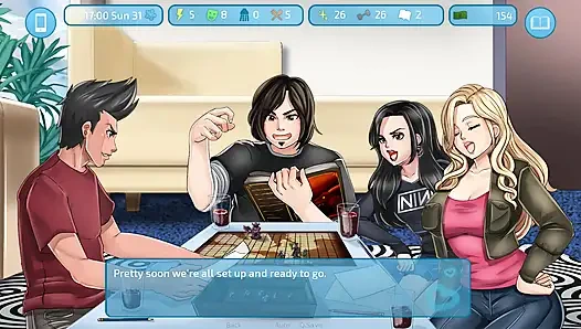 Aşk ve seks ikinci kale: evde arkadaşlarıyla oyun oynuyor bölüm 23