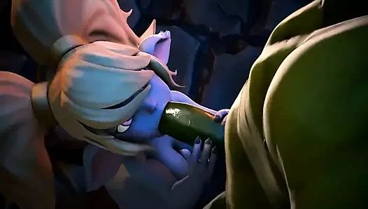 Yordel orkların büyük aletini emiyor