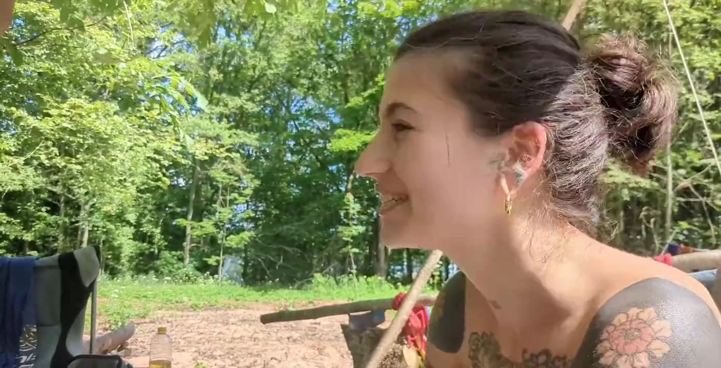 Outdoor Camping Blowjob with Cumshot