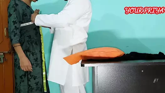 Desi darji (terzi) priya'nla sert sikiliyor - Hintçe rol yapma seksi