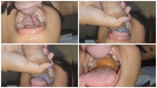 Komşu erkek arkadaşıyla ağız sikişi