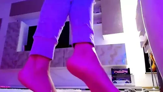 Vivian yakın yukarı ayaklar ve tabanlar