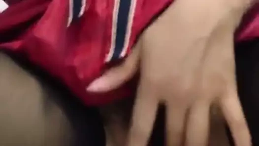 amatör Asya MİLF naylon parmak