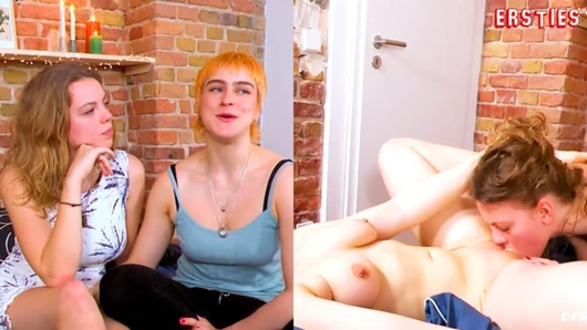 Ersties - Jung und lesbisch - Liliths erster Pornodreh mit Emi
