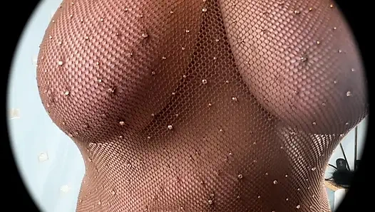 Mrs Mature Feet Strips for her Nylon Fans 387