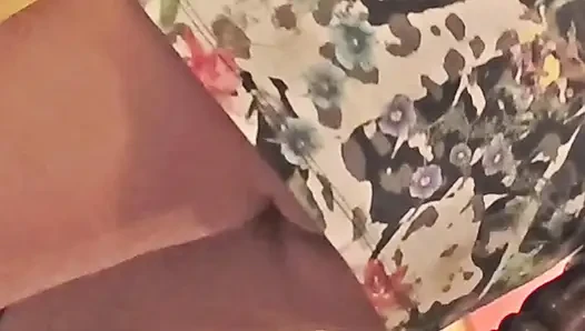 Follow my girlfriend as she does chores around the house with a t-shirt and nothing else!
