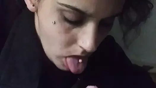 ıslak özensiz kafa vermek