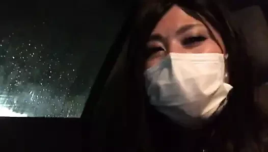 Asya cd Mastürbasyon içinde ona araba