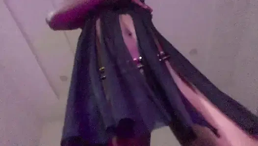 Ağır çekim zenci genç seksi dans ıslak amcık yakın çekim