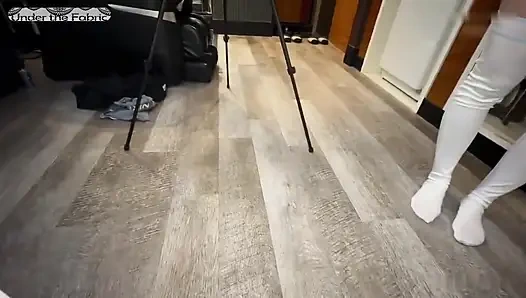 Saf beyaz iç çamaşırı meleği - hassasiyetten boğulan idol yüzlü güzellik, zincir dorukları, ağır döllemeyle bitiyor