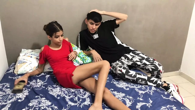 Horny Indian stepsister agrees to fuck with her stepbrother and they get caught