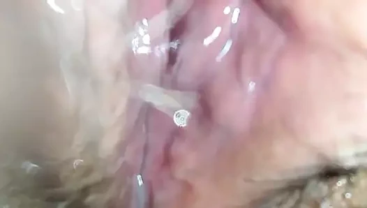 Creampied eş kedi pissing