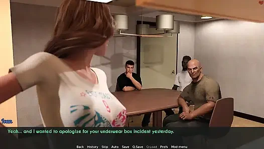 Awam - bir evli ve üvey anne - Sophia yarı çıplakken üç taşınmazını evine davet ediyor - bölüm 2