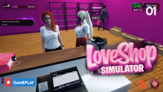 Love Shop Simulator oyunu bölüm 1 - kendi dükkan işimi kuruyorum