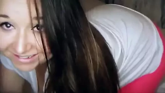 Tozluk ve tanga içinde osuran kız