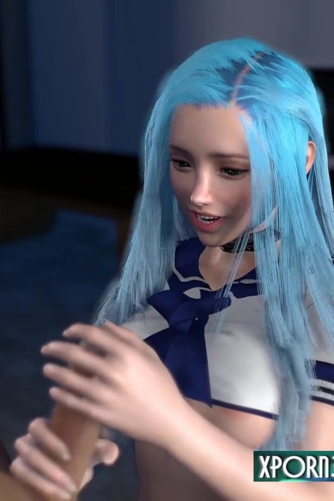 Büyük memeli Asyalı hatun elle muamele ve boşalma - 3 boyutlu hentai japon