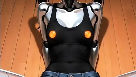 Hentai anime - robot kız gerçek bir kadın gibi
