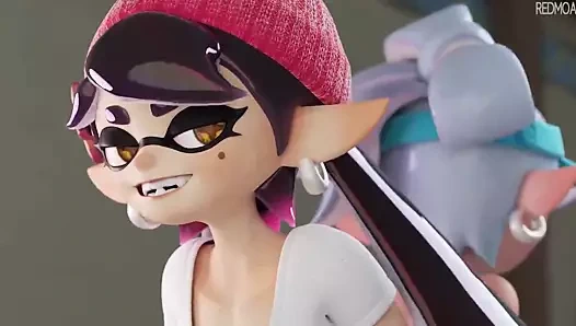 Splatoon callie ve marie çift buttjob!