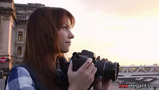 şaşkın euro güzellik arkadan dövülerek