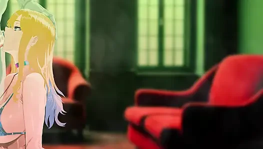 HARLEY QUINN TERAPI SıRASıNDA JOKER'IN BÜYÜK YARAĞıNı EMIYOR. HENTAI ANIMASYONU