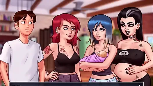 Yaz mevsimi efsanesi - Johannes Odette'i sikiyor, Johannes Maria'yi sikiyor, Eva bebeğini doğuruyor