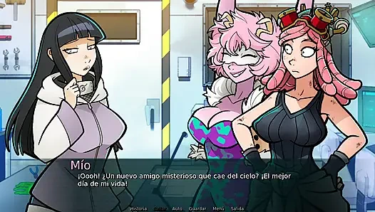 Mei'nin projesi - kahraman akademimden şehvetli ashido mayını güzel meinin büyük icatını test ediyor