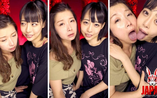 Yua Nanami'nin üzerine tükürük yalıyor Tsubaki Kato ile yakalanan fantezisini yaşıyor