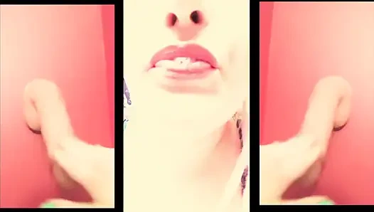 Ben sana sözlü dayak atıp üstüne tükürüp yarağını tokatlarken mastürbasyon yap