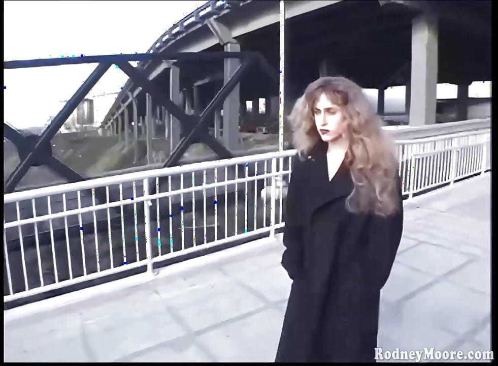 Kıllı nostaljik açık havada teşhir