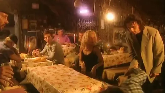 Anal wild gangbang for a sexy blonde